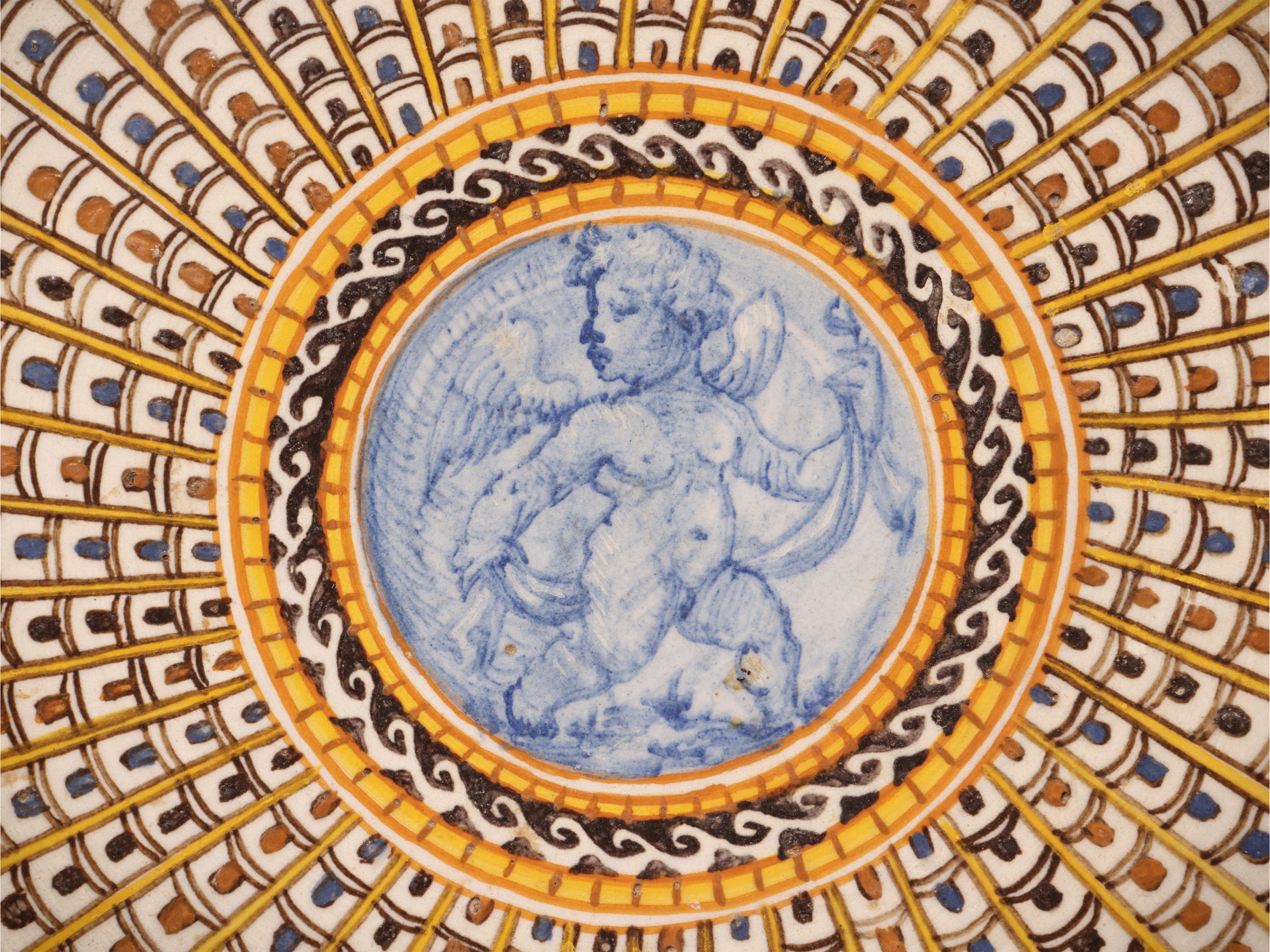 Alzata in maiolica, Urbino, metà del XVI secolo