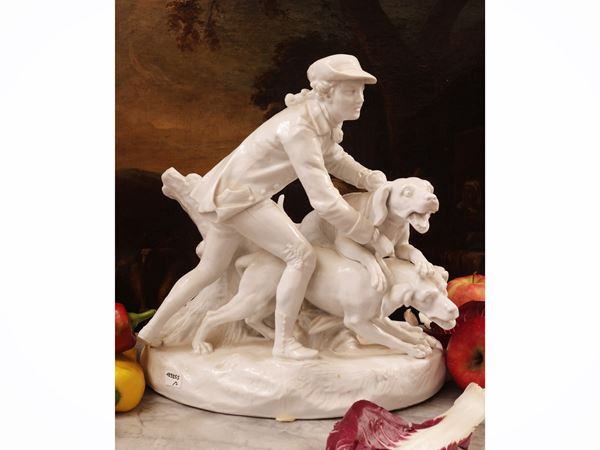 Valet with Dogs, after Jean Baptiste Oudry