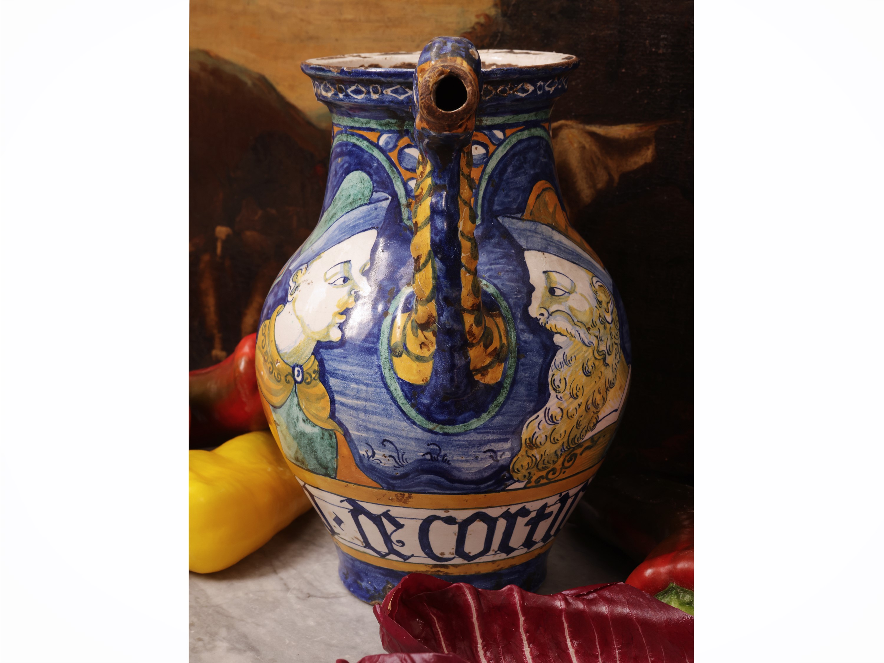Bottega dei Pompei, Orciuolo da farmacia in maiolica