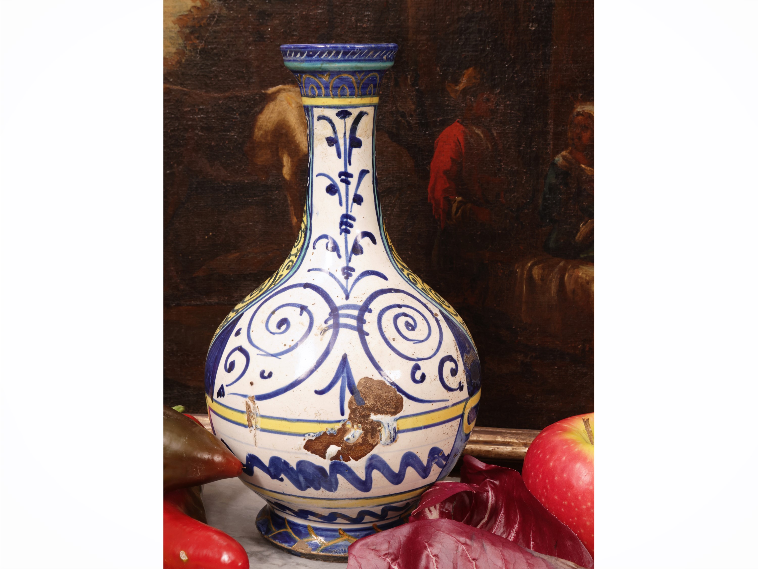 Fiasca in Maiolica, Bottega dei Pompei
