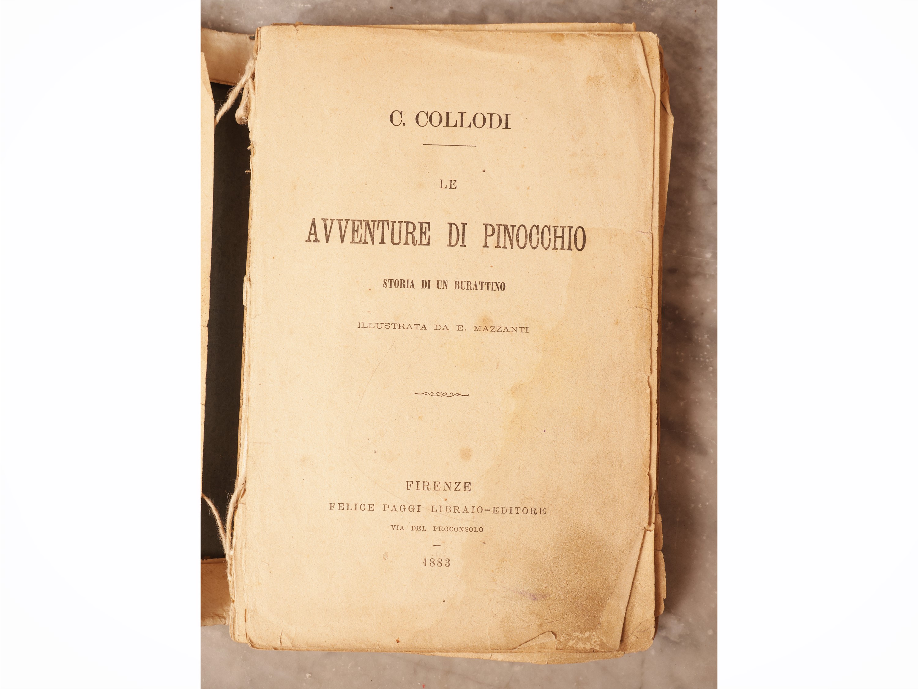 Le Avventure di Pinocchio. Storia di un Burattino. Illustrata da E. Mazzanti
