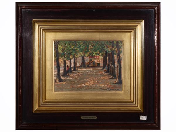 Gino Romiti - Scorcio di parco 1962