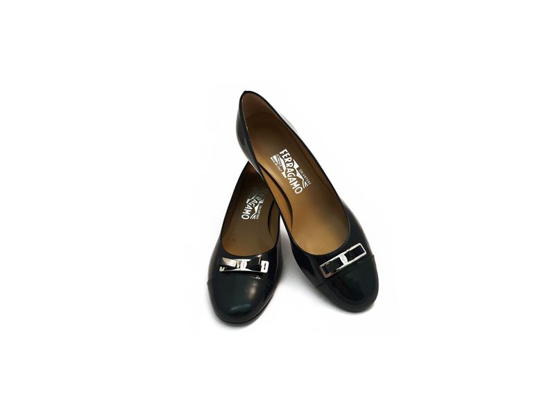 Salvatore Ferragamo - Decolleté in Vernice Blu