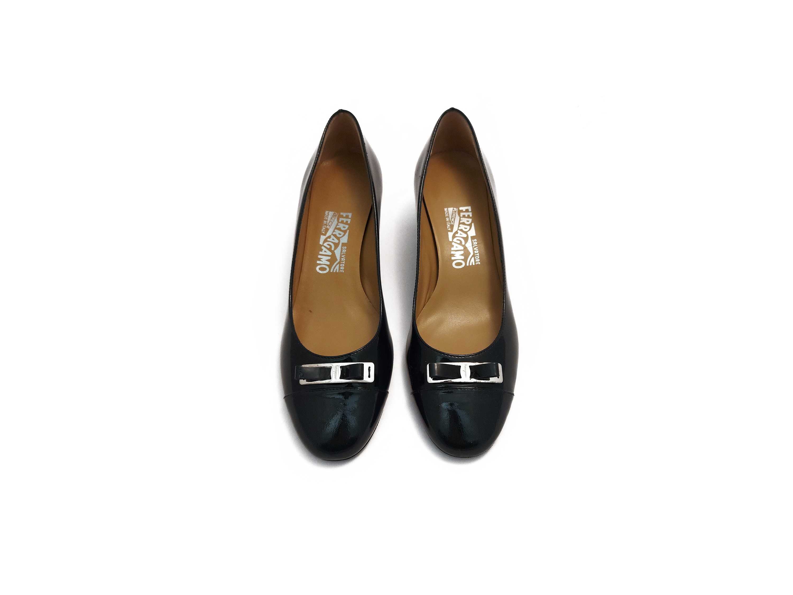 Salvatore Ferragamo - Decolleté in Vernice Blu