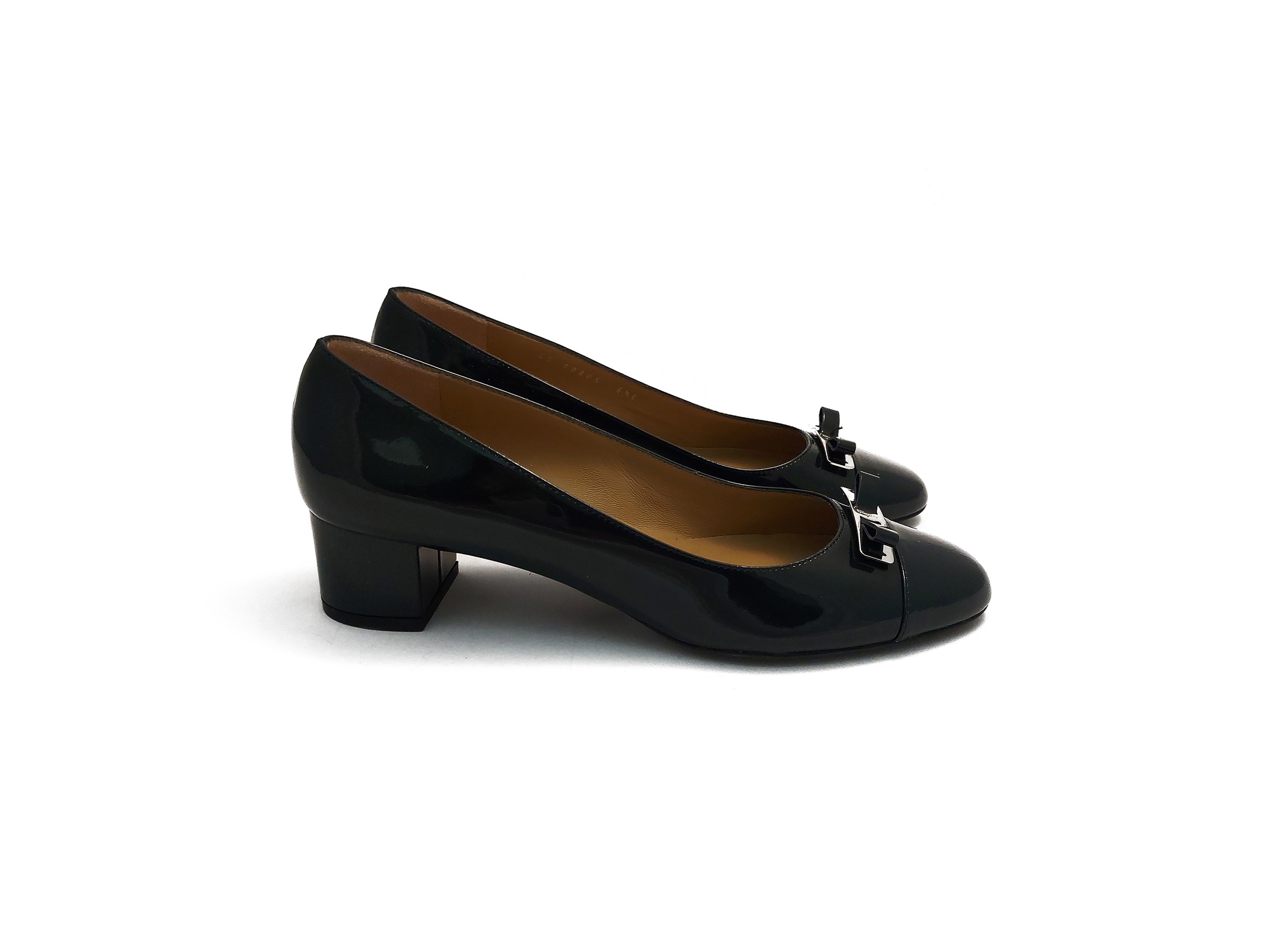Salvatore Ferragamo - Decolleté in Vernice Blu