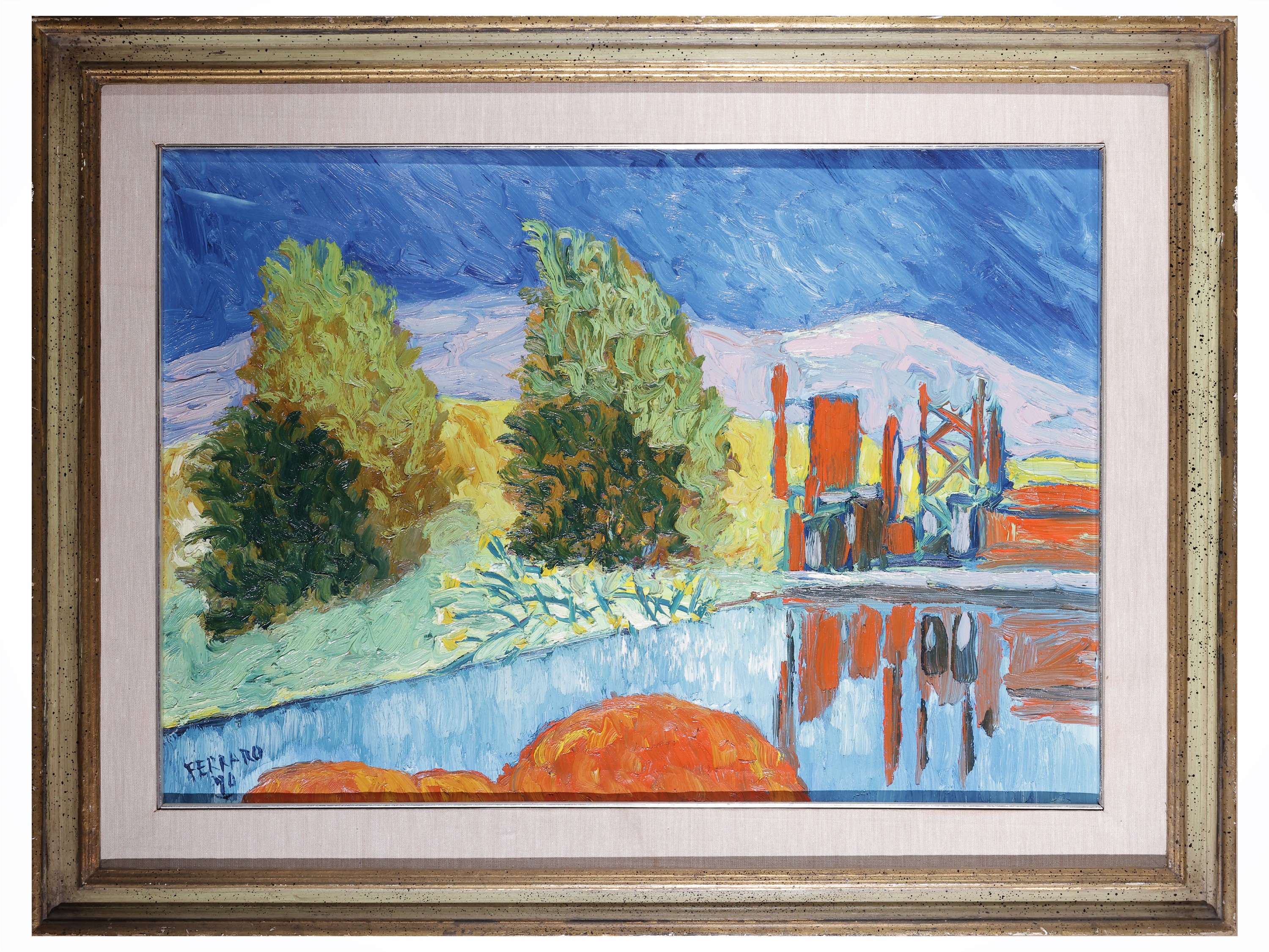 Franco Ferraro - Paesaggi, 1990, olio su tela, cm 50x70