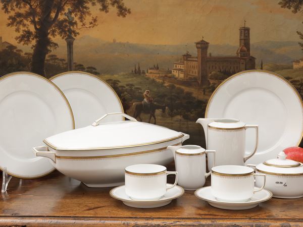 Porcelain dinner service