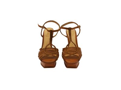 Schutz - Sandali in Pelle Color Caramello