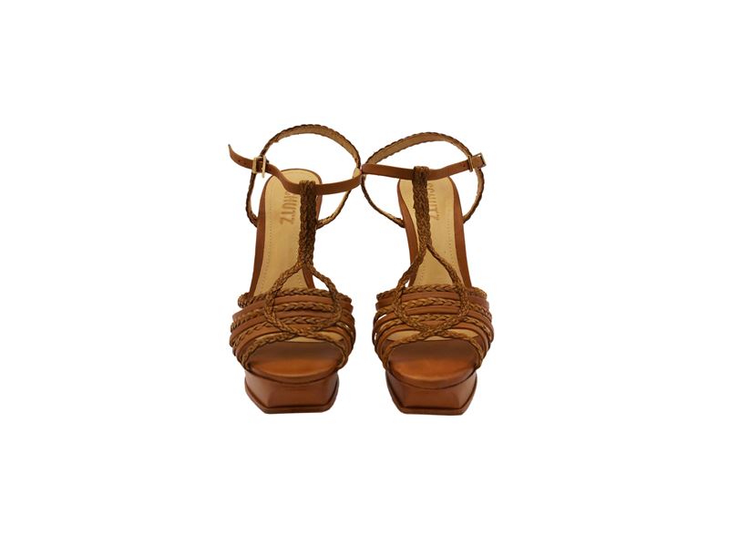 Schutz - Sandali in Pelle Color Caramello