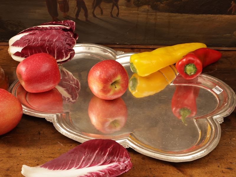 Vassoio polilobato in argento