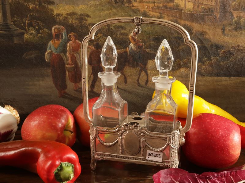 Cestino portampolle in argento