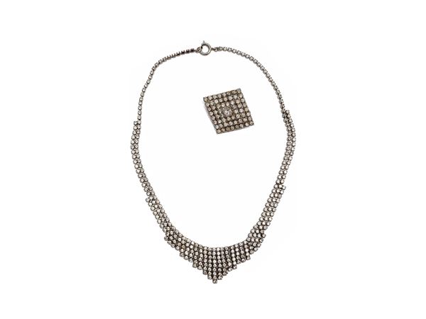 Demi parure Collana e spilla  - Asta Vintagemania - Maison Bibelot - Casa d'Aste Firenze - Milano