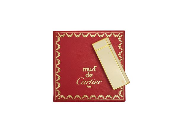 Cartier - Accendino in smalto bianco