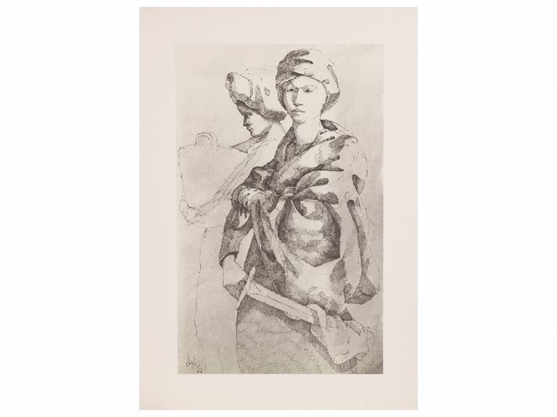 Adriana Pincherle, Incisione e Renzo Grazzini, Litografia firmata - Raccolta di grafica XX secolo