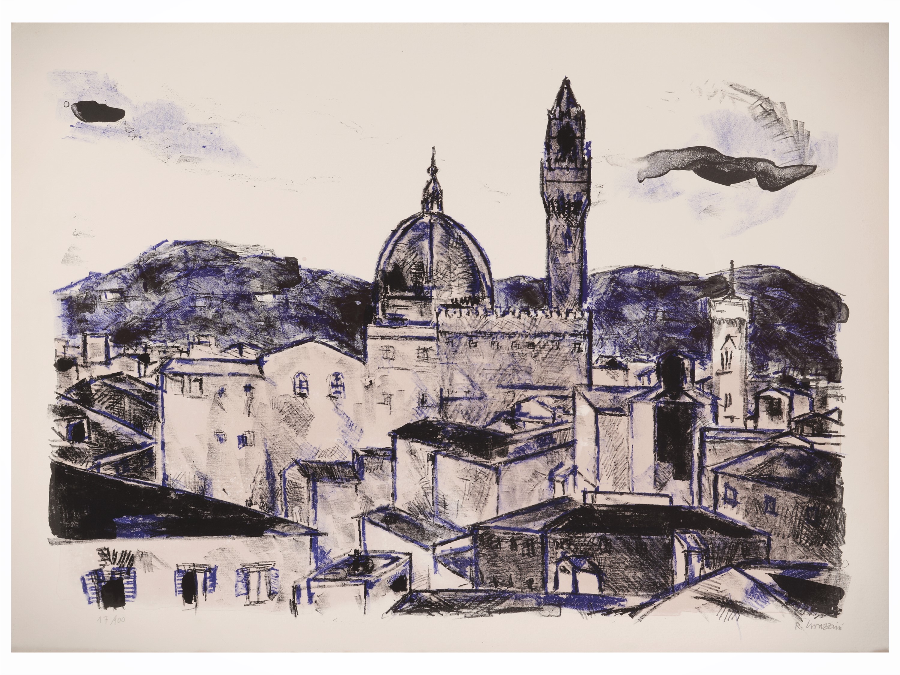 Adriana Pincherle, Incisione e Renzo Grazzini, Litografia firmata - Raccolta di grafica XX secolo
