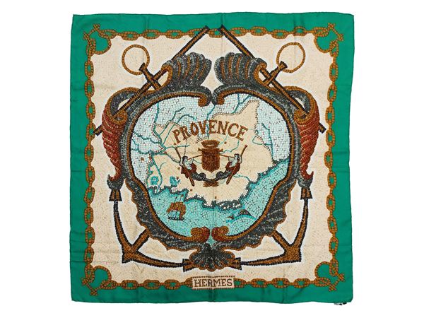 Hermès - "Provence" silk scarf