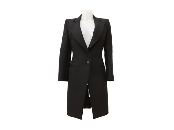 Balenciaga - Cappottino in lana nero
