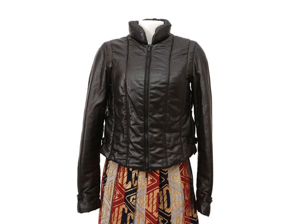 Gucci - Bomber in pelle nera imbottito by Tom Ford