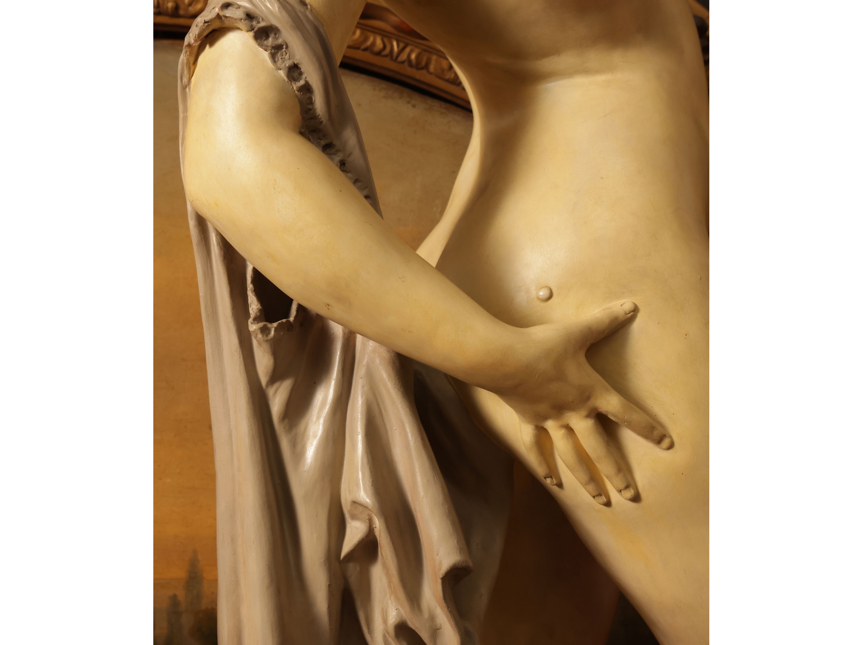 Scuola Francese della Fine del XIX Secolo - Venere, scultura in ceramica patinata