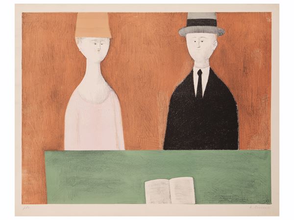 Antonio Bueno : Spouses  - Auction Collectible Graphics - Maison Bibelot - Casa d'Aste Firenze - Milano