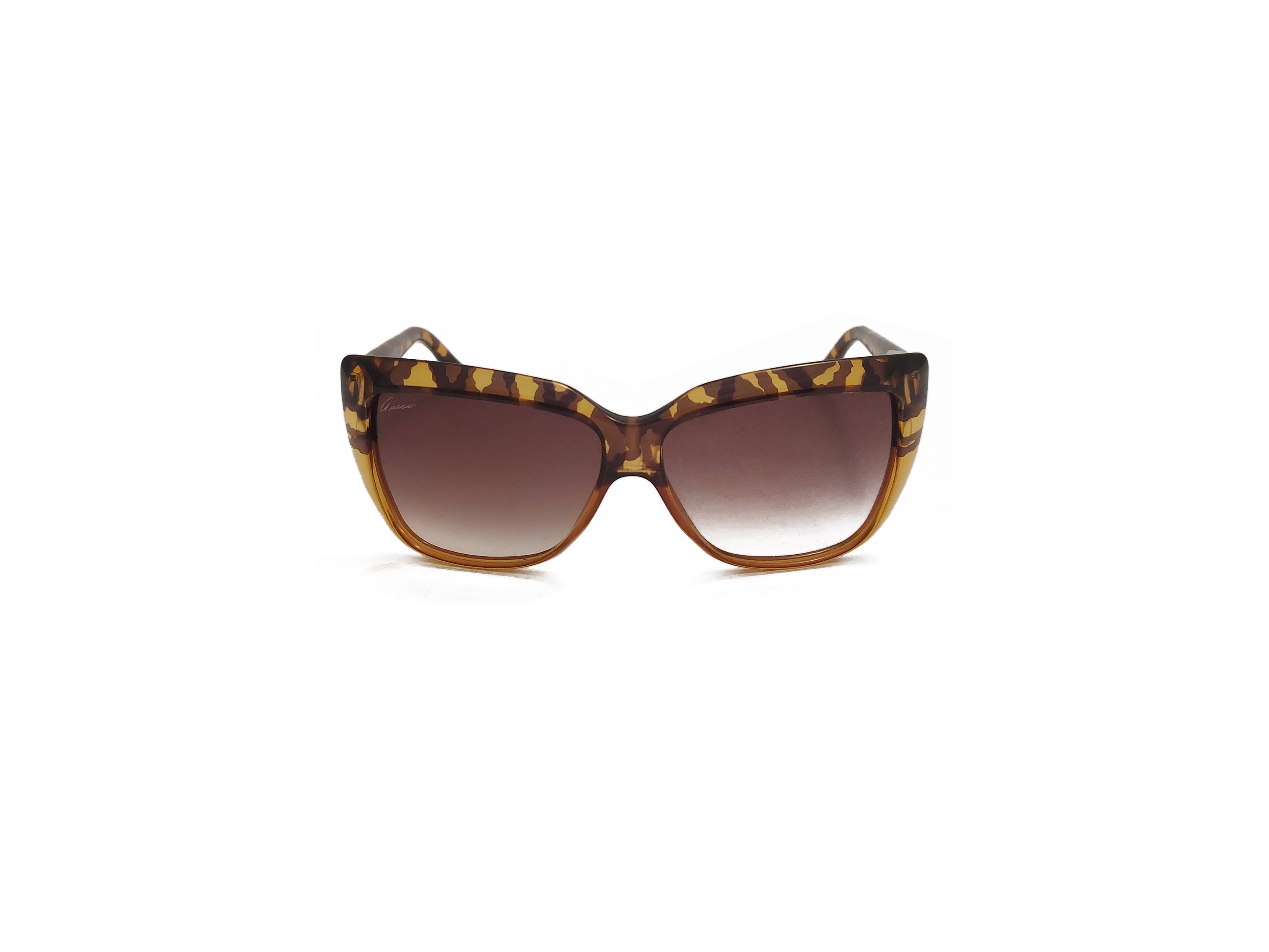 Gucci, Occhiali da sole in acetato tartarugato con custodia originale