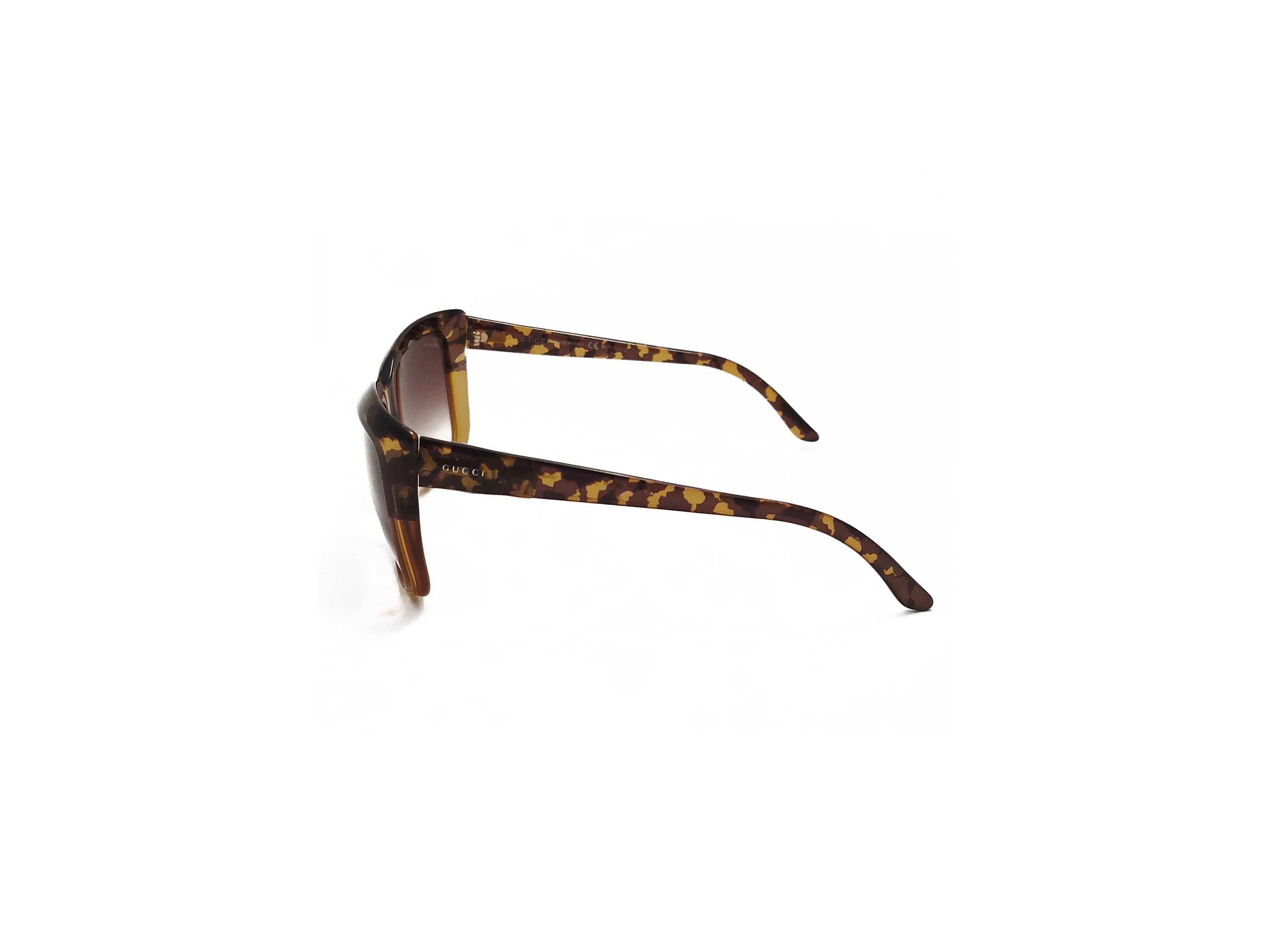 Gucci, Occhiali da sole in acetato tartarugato con custodia originale