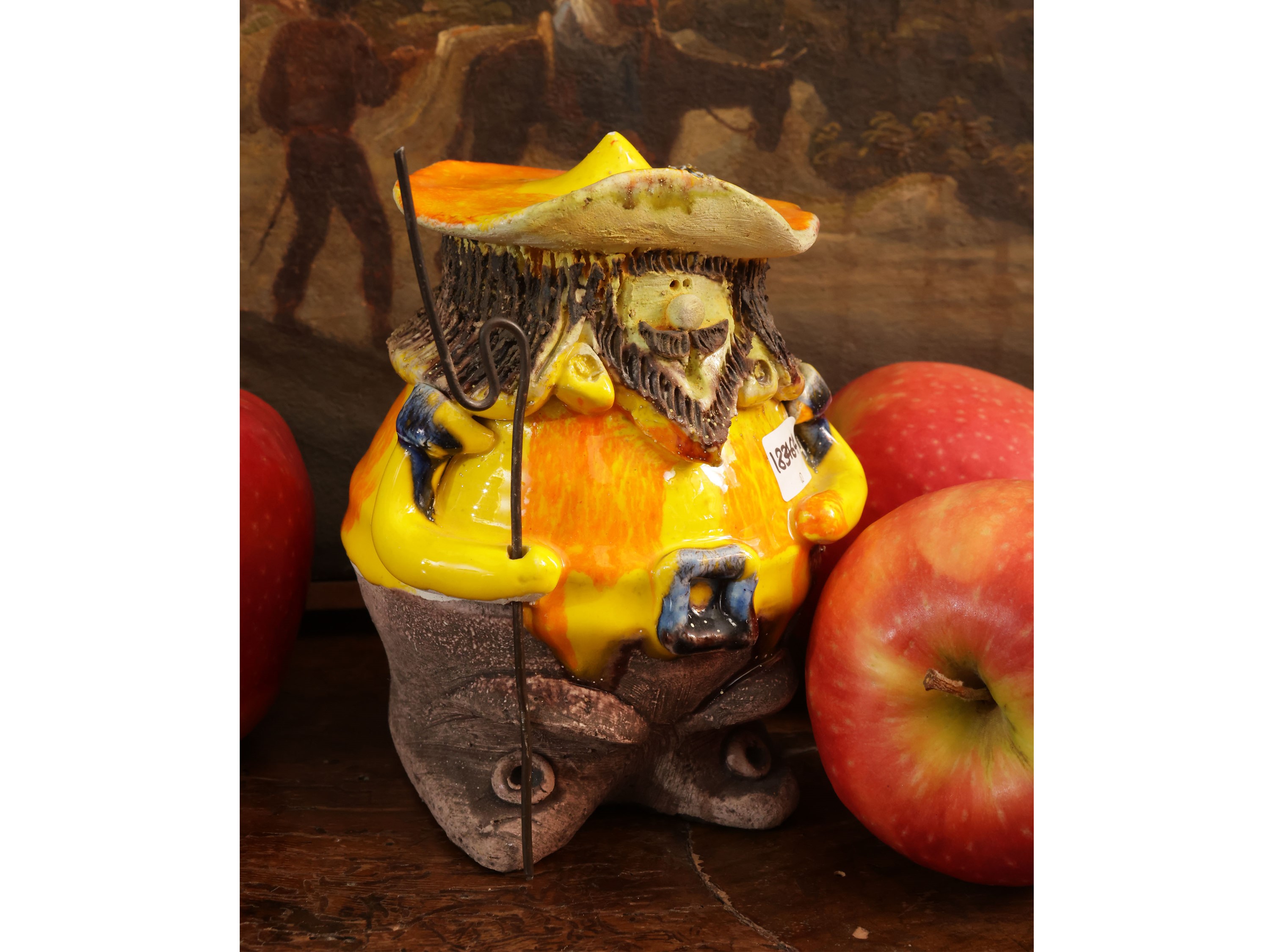 Ivo De Santis - Figura in ceramica smaltata della serie Gli Etruschi