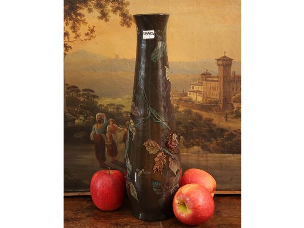 Glazed ceramic vase, Piergiovanni Urbino