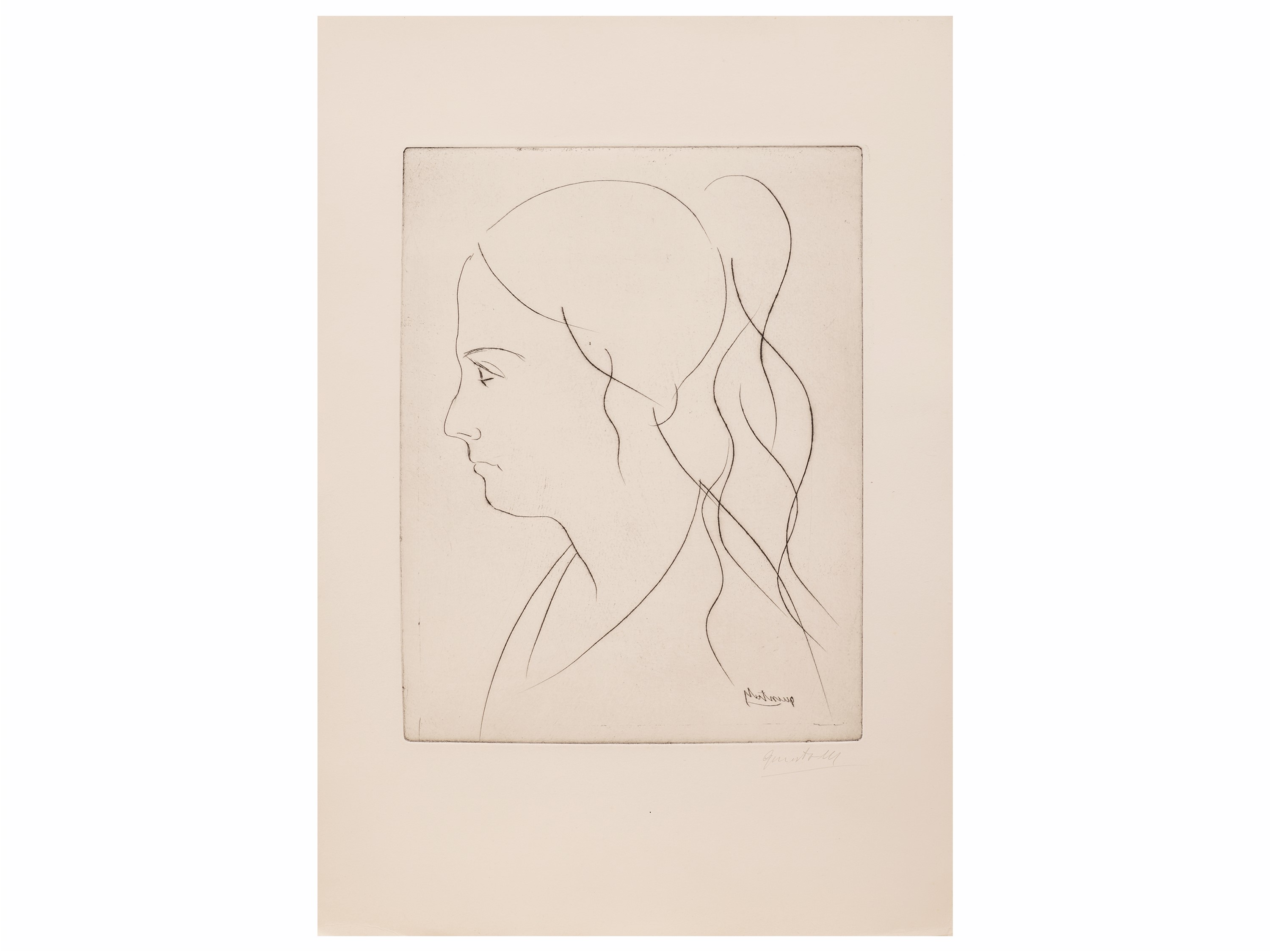 La pioggia - Ritratto femminile