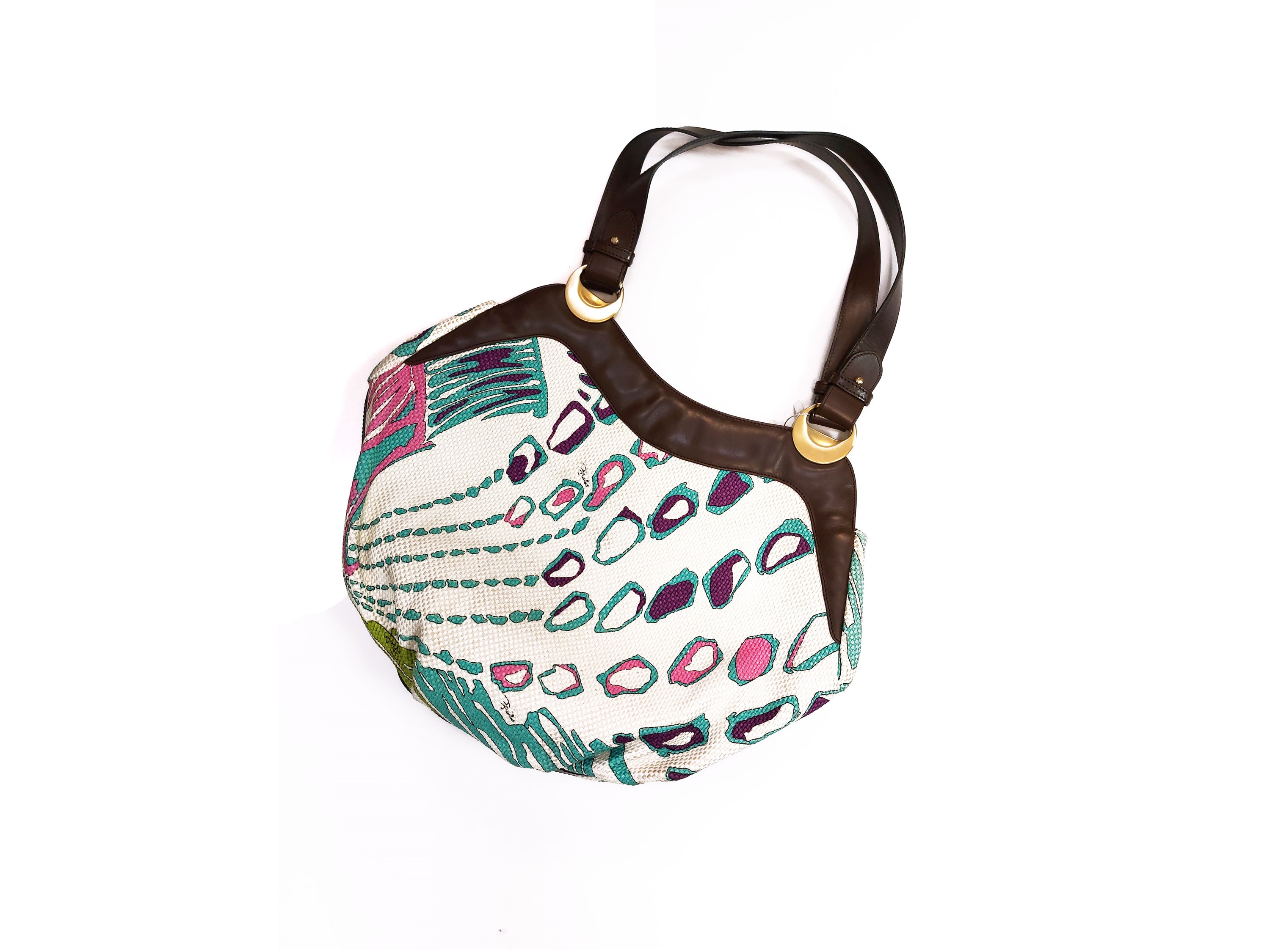 Emilio Pucci - Borsa a spalla in tessuto fantasia