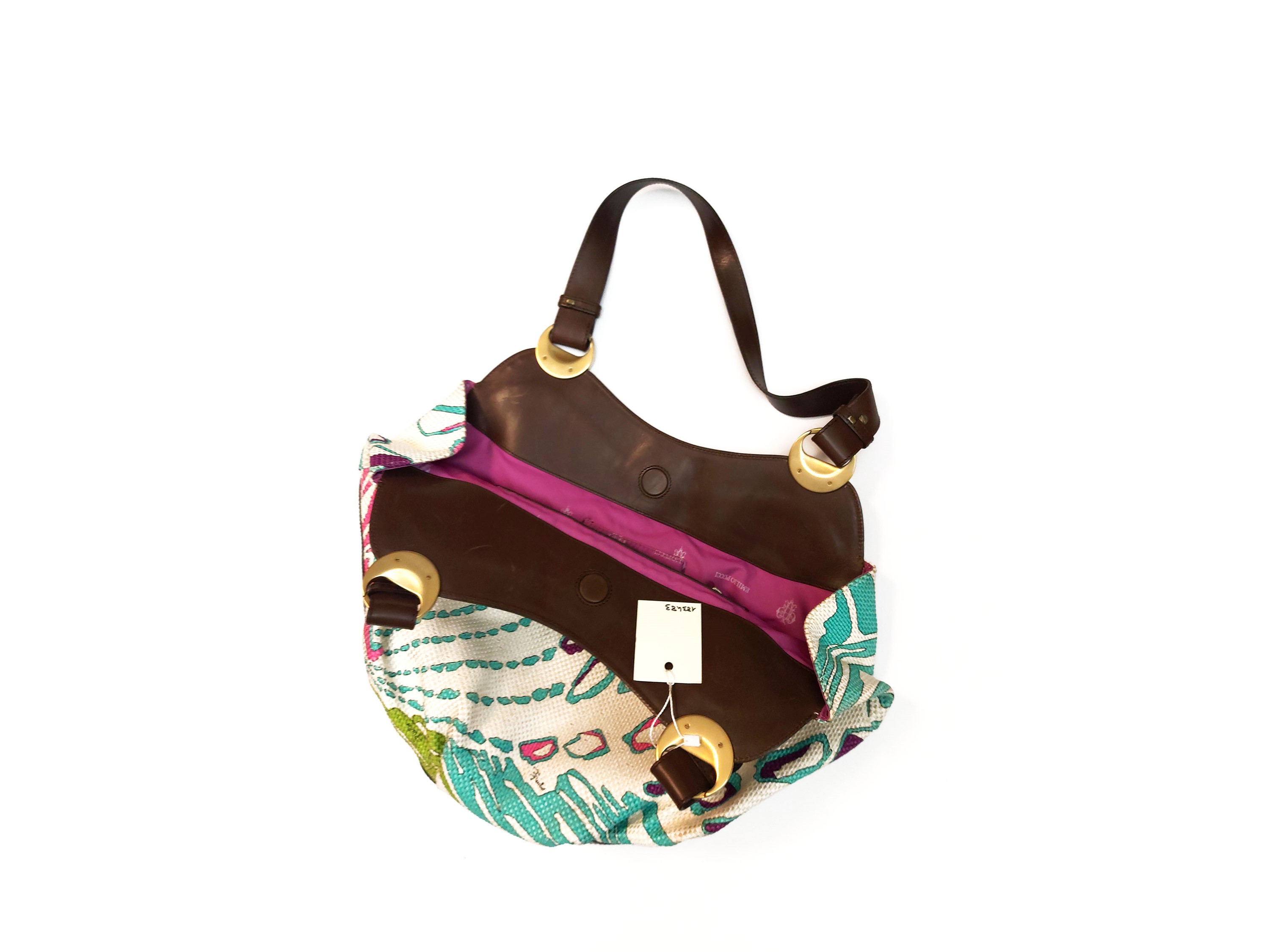 Emilio Pucci - Borsa a spalla in tessuto fantasia