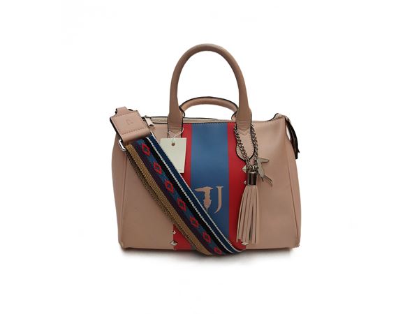 Trussardi - Borsa in pelle ecologica rosa