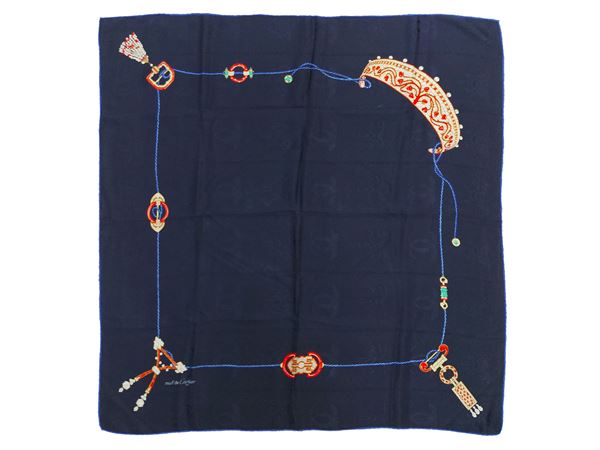 Must de Cartier - Blue silk scarf