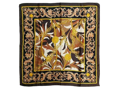 Versace - Foulard in Seta Marrone