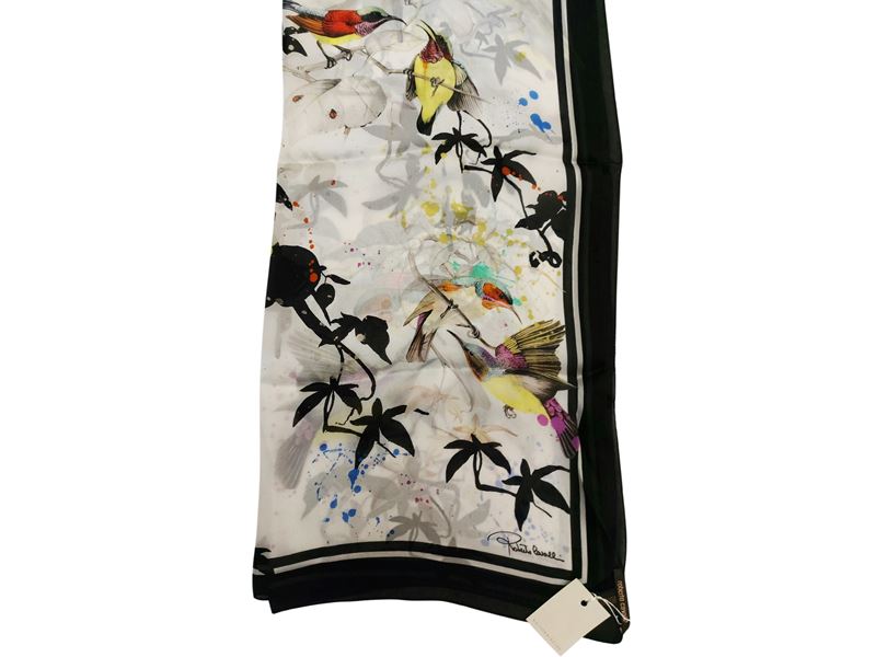 Roberto Cavalli - Stola in seta fantasia animalier