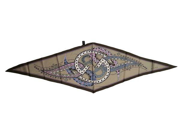 Gucci - Diamond patterned silk scarf