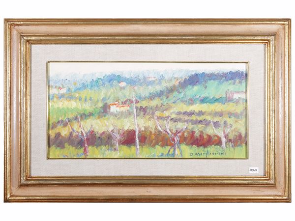 Dino Migliorini : Paesaggio  - Asta Luce di Toscana: Maestri del Novecento - Maison Bibelot - Casa d'Aste Firenze - Milano