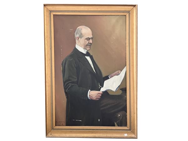 Oscar Sogaro - Ritratto di gentiluomo 1915