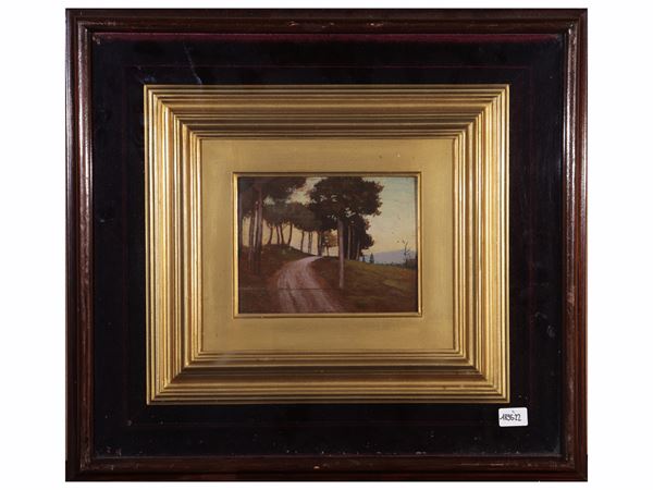 Scuola toscana dell'inizio del XX secolo - Scorcio di strada
