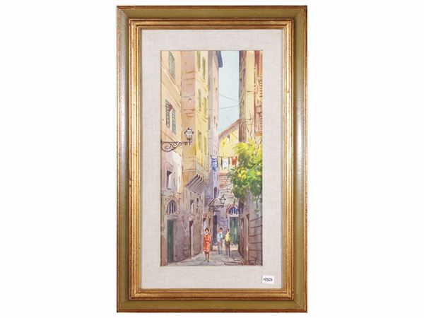 Giovanni Ospitali - Scorcio di strada fiorentina