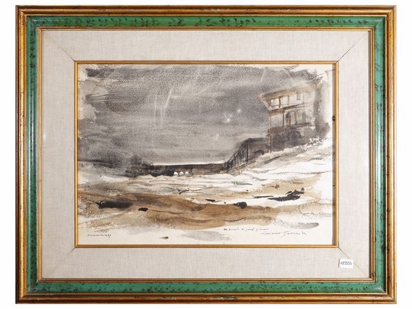 Luciano Guarnieri : Un ricordo di quel giorno 1979  - Asta Luce di Toscana: Maestri del Novecento - Maison Bibelot - Casa d'Aste Firenze - Milano