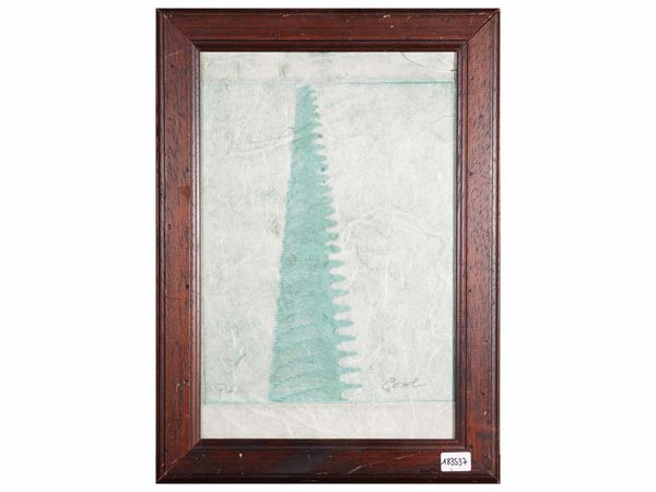 Mario Ceroli : Astratto  - Asta Grafica da collezione - Maison Bibelot - Casa d'Aste Firenze - Milano