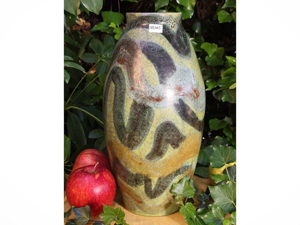 Vaso in ceramica smaltata