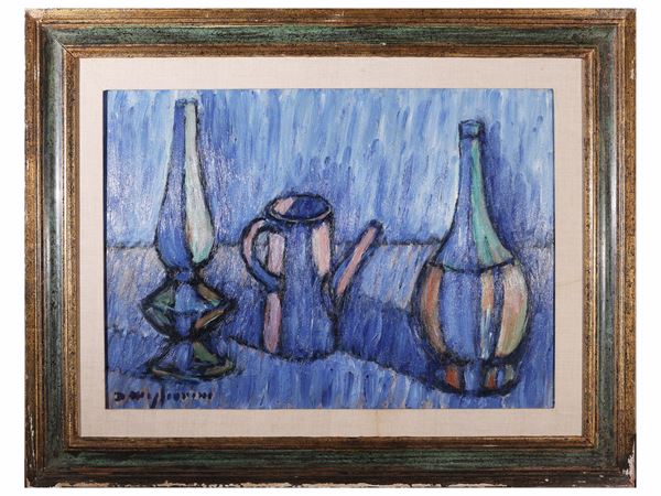 Dino Migliorini : Natura morta  - Asta Luce di Toscana: Maestri del Novecento - Maison Bibelot - Casa d'Aste Firenze - Milano