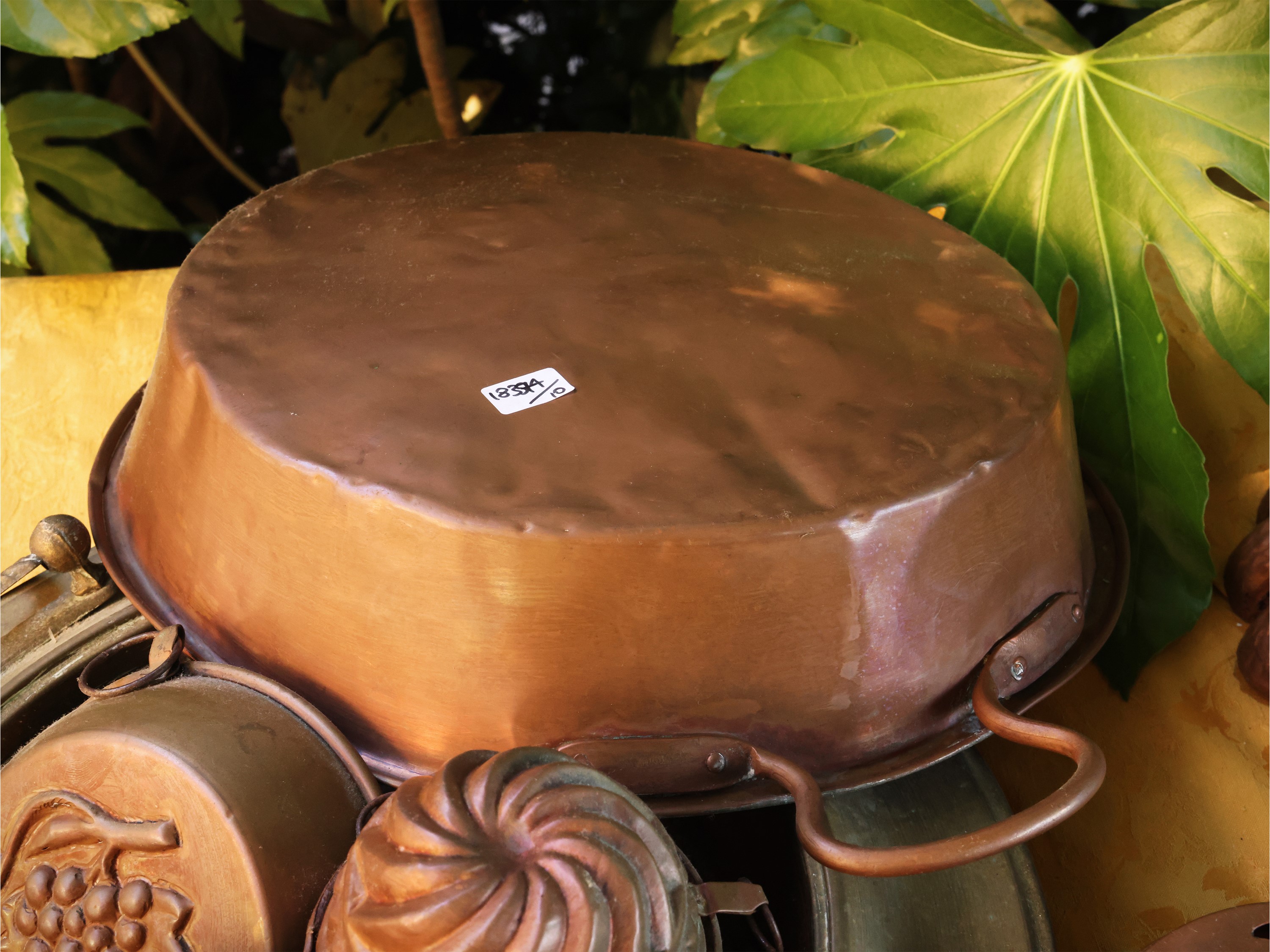 Accessori da cucina in rame, forme per budini e pentole/tegam i (10)