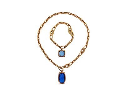 Morellato, Demiparure Collana e Bracciale in Acciaio Placcato Oro Rosa con Pendenti in Cristalli ...