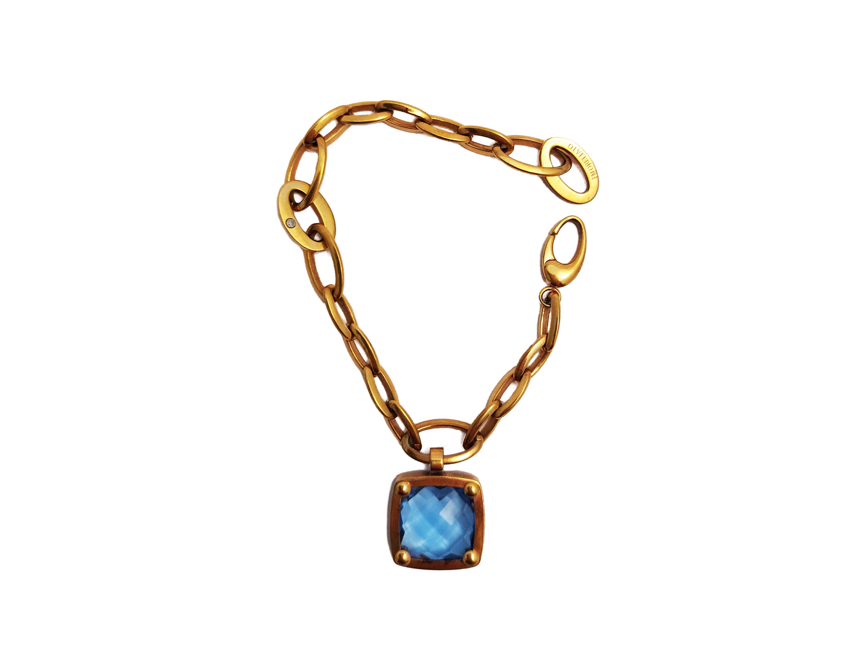 Morellato, Demiparure Collana e Bracciale in Acciaio Placcato Oro Rosa con Pendenti in Cristalli ...