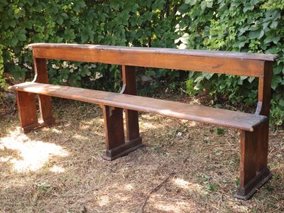 Panca rustica, legno tenero, inizio XX secolo