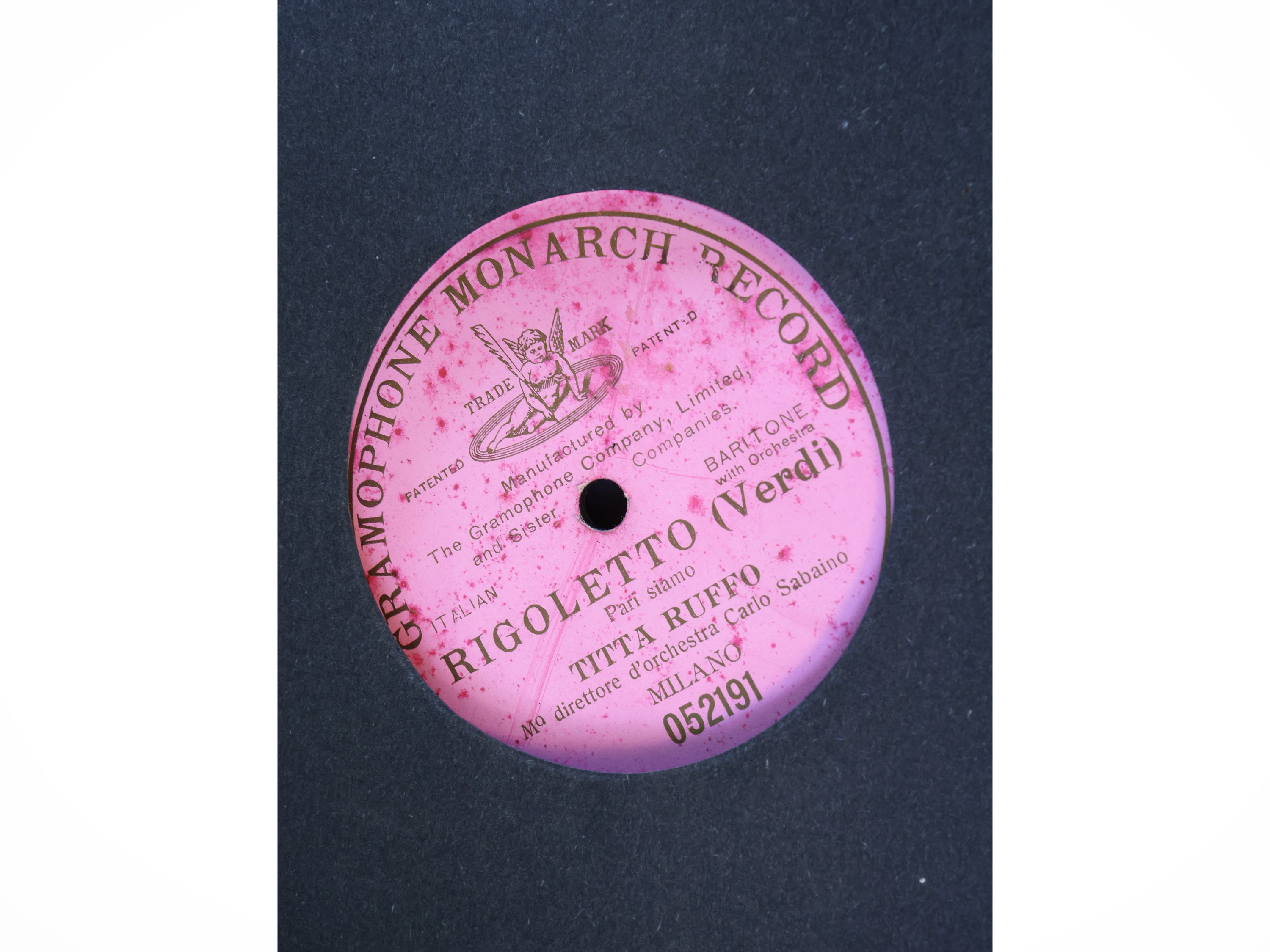 Collezione di dischi in vinile per grammofono a 78 giri