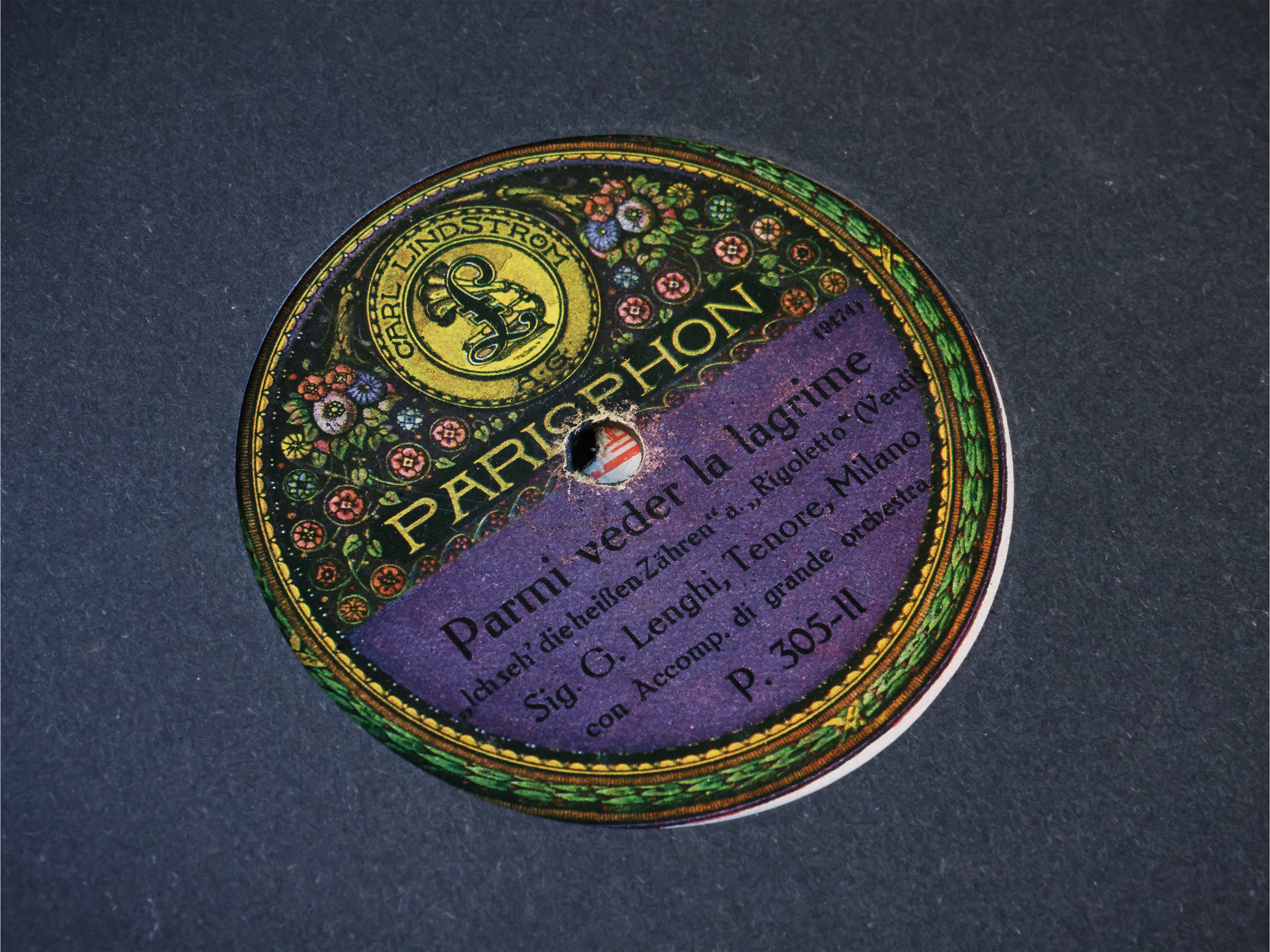 Collezione di dischi in vinile per grammofono a 78 giri